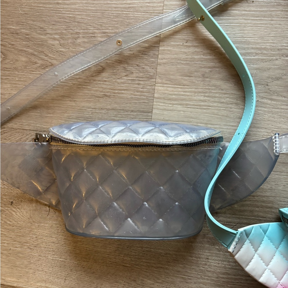 Quilted Multi-Color Belt Bag Set - Picture 3 of 3